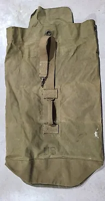 Vintage USA Military Large Canvas Duffel Bag 74-B-54-55 • $49.97