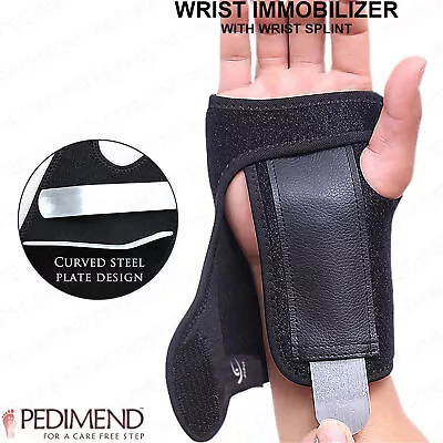 NSH Wrist Hand Brace Support Carpal Tunnel Splint Arthritis Sprain Stabilizer UK • £8.98