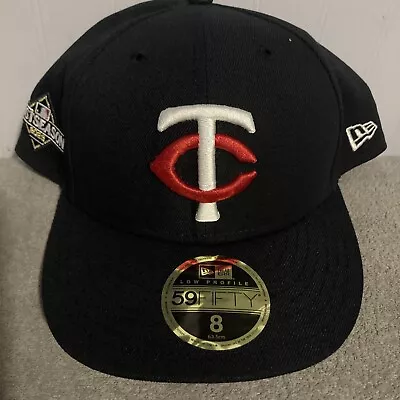 59fifty New Era Minnesota Twins  Fitted 8 Hat Official On Field Low Profile NEW • $20