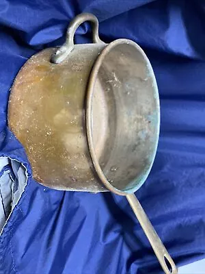 Vintage Copper Pot With Brass Handle • $0.99