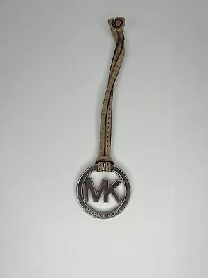 Michael Kors Hang Tag Metal 2” Replacement Logo Charm Tan Leather • $14