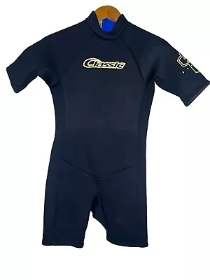 Aleeda Mens Spring Shorty Wetsuit Size Small Classic 2/1  Black • $9.99