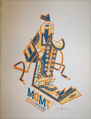 2008 MGMT - Portland Silkscreen Concert Poster By Guy Burwell S/n • $57.90