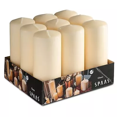 SPAAS Ivory Pillar Candles - 9 Pack | 6 Inch Large Ivory Dripless Pillar Cand... • $68.68