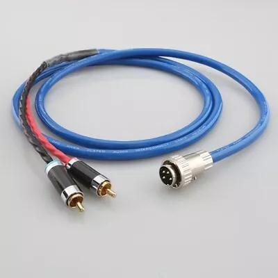 4Pin / 5Pin Din Twist Locking Connector To Stereo Dual RCA Plug HiFi Audio Cable • $33.25