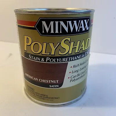 Minwax PolyShades Wood Stain +Polyurethane Finish 1Quart American Chestnut Satin • $31