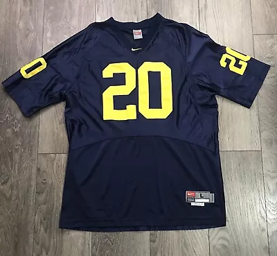 Michigan Wolverines Authentic Nike Football Jersey Stitched Size Large • $24.99