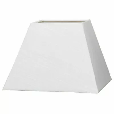 Cotton Linen Square Pyramid Hard Lined Ceiling Pendant Table/Floor Lamp Shade • £11.98