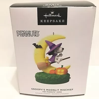 2023 Hallmark The Peanuts Gang Snoopy Moonlit Mischief Halloween Ornament • $20.89