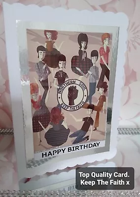 Mods Scooter Northern Soul Birthday Card. PERSONALISED • £4.95