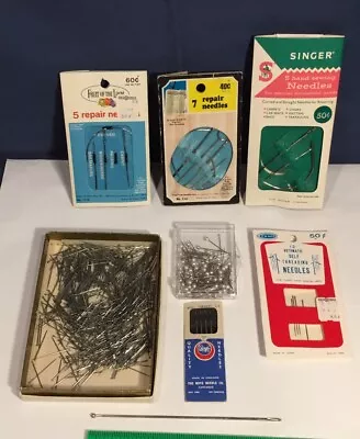 Vintage Lot 6”Ball Point Bodkin Needles Repair Needles & Pins Japan Hong Kong • $25