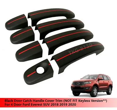 $31.75 • Buy Door Catch Handle Cover Trim Black For Ford Everest SUV 2018 2019 2020