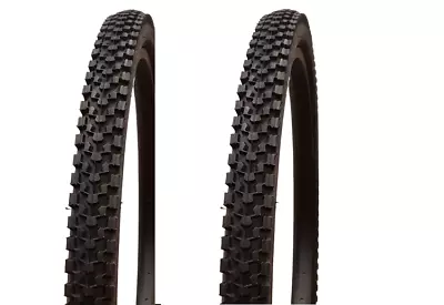 $51.99 • Buy Two (2) Vee Rubber 26x2.125 Heavy Duty MTB Cruiser Bicycle Bike Tires V091 Black