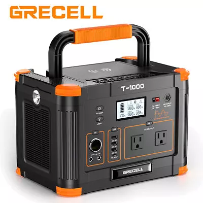 1000W 1997Wh Solar Portable Power Station Generator LiFePO4 Battery For Camping • $584.99