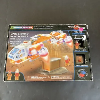 NIB LASER PEGS 18003 MISSION MARS SHUTTLE 280 PCS Building Set Sealed • $34.67