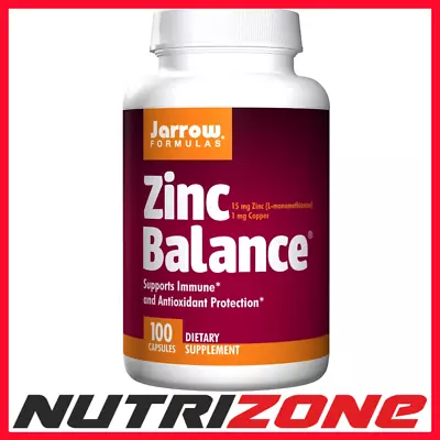 £13.40 • Buy Jarrow Formulas Zinc Balance Antioxidant Immunity 100 Caps- BEST BEFORE 30/11/23