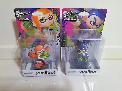 Nintendo Amiibo Splatoon Inkling Girl And Inkling Boy • $100