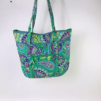 Vera Bradley Emerald  Paisley Toggle Button Tote Bag • $19.95