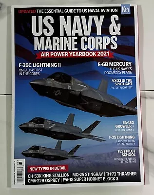 US NAVY & MARINE CORPS AIR POWER YEARBOOK 2021 Military Marines Fighters • $14.49