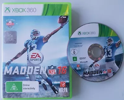Madden NFL 16 - Xbox 360 PAL AUS - Free Postage  • $24