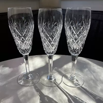 Set Of 3 Champagne Toasting Flutes 8 5/8  - Likely Marquis Waterford Merano • $75