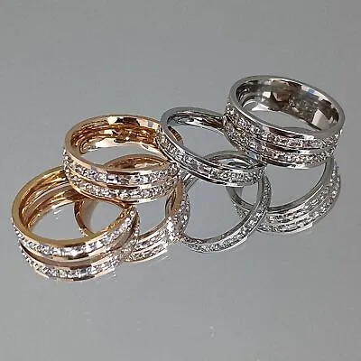 $7.44 • Buy Vikanda Thermogenic Moissanite Spinner Ring, Spinner Rings For Anxiety Women 