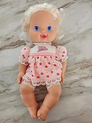 1991 Vintage Kenner Baby All Gone 13  Doll Original Pink Dress Blonde Blue Eyes • $9.99