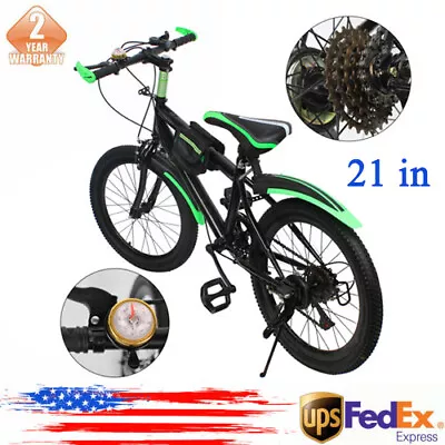 20 Inch Child City Bike 7 Speeds Kids Mountain Bike Double Disc Brake Bicycle  • $102