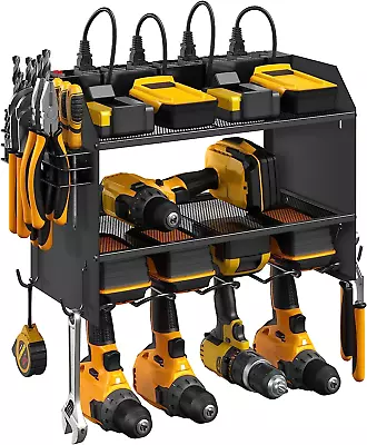 Modular Power Tool Organizer Wall Mount With Charging Station. Garage 4 Drill... • $96.99