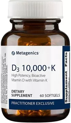 Metagenics D3 10000 + K - For Immune Support Bone Health & Heart Health* - Vit • $35