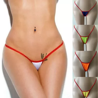 Sexy Womens Knickers G-String Thongs Low Rise Micro Mini Panties Underwear Brief • $1.44