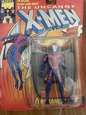 Toy Biz Marvel Uncanny X-Men Archangel Figure Gray Grey Variant Wings 1991 • $14