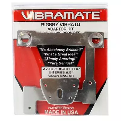 $69 • Buy Vibramate V7-335 Model G-Series 8.5  Archtop Quick Mount Kit - Nickel