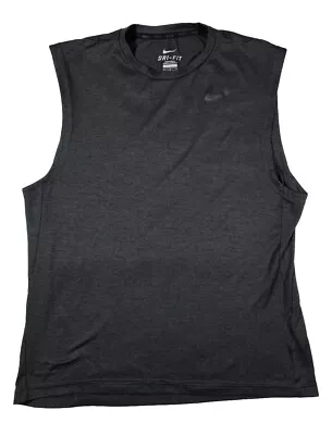 Nike DriFit Sleeveless T Shirt Mens Medium Black  • $10