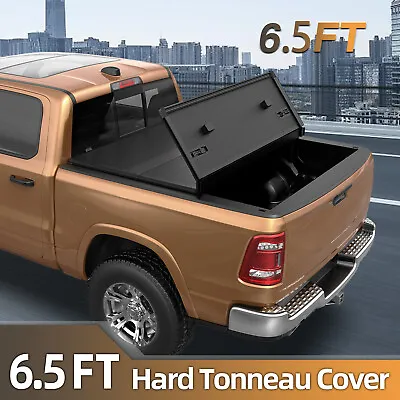 6.5FT 3Fold Fiberglass Hard Truck Bed Tonneau Cover For 2004-2014 Ford F-150 New • $415.88