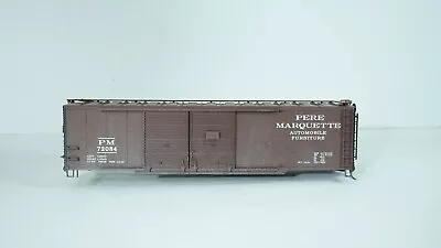 Pecos River O Scale 2-Rail Pere Marquette Weather Double Door Box Car #72084 B66 • $24