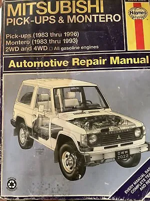 Mitsubishi Pick-ups & Montero 1983-1993 Haynes Automotive Repair Manual 68040 • $20.22