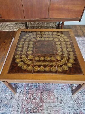 Vintage Nathan Furniture Teak Tiled Coffee Table 1970s Retro • £80