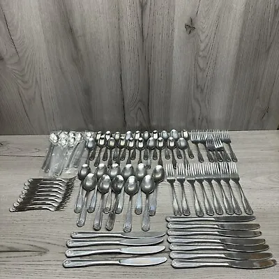 Farberware Cambridge Shell Flatware Service For 73 Pieces Forks Knife Spoon • $49.99