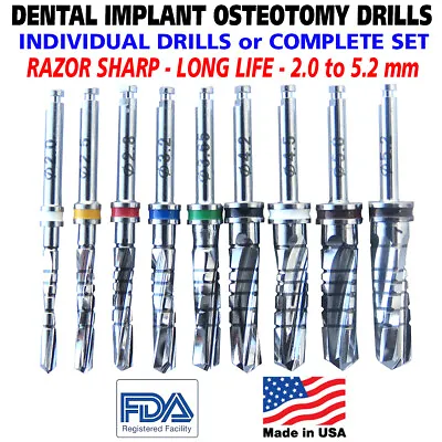 $124.99 • Buy Dental Implant Osteotomy Drill -External Irrigation- Surgical Tool - MADE IN USA