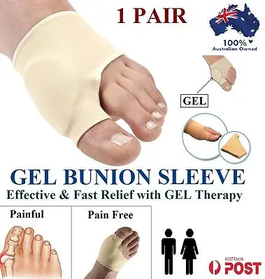 NEW Gel Bunion Protector Toe Separator Straightener  Pain Relief Foot Pad Sleeve • $10.27