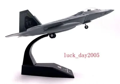 AMER USAF F-22 Raptor Stealth Air Superiority Fighter 1/100 Diecast Jet Model • $23.99