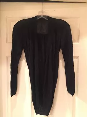 VPL Black Scoop Neck Knit Sweater Size P Semi Sheer $395 • $60