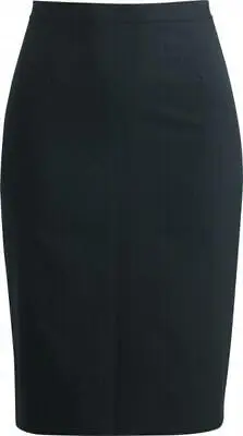 Edwards Women's Style 9769 Navy Blue Pinstripe Straight Skirt Size 16 R • $12