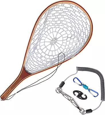 Fly Fishing Landing Net Magnetic Clip Catch And Release Trout Net – Aluminum All • $60.36