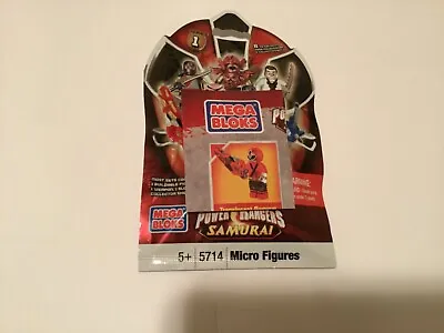 Mega Bloks Power Rangers Samurai Series 1 Translucent Red Ranger New Sealed • $6.99