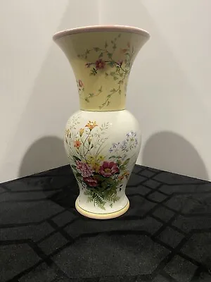 Vintage Laura Ashley Home Vase Shabby Chic Flowers FTD Floral • $8