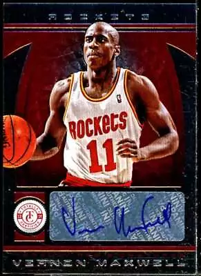 Vernon Maxwell Card 2013-14 Totally Certified Autographs Red #70  • $15