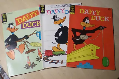 3 Vintage Gold Key Bronze Age  Daffy Duck  Comic Books • $0.99