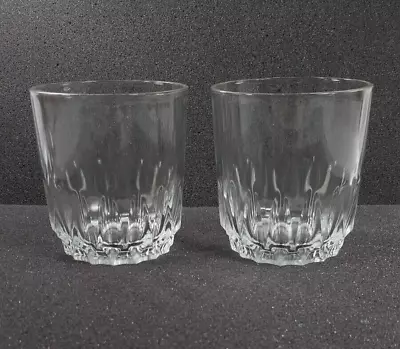 Vintage Old Fashioned On The Rocks Rocks Whiskey Lowball Glass - Set Of 2 • $6.99